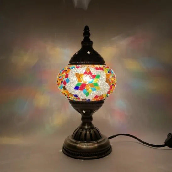 Turkish mosaic glass Table Lamp home bedside table lamp