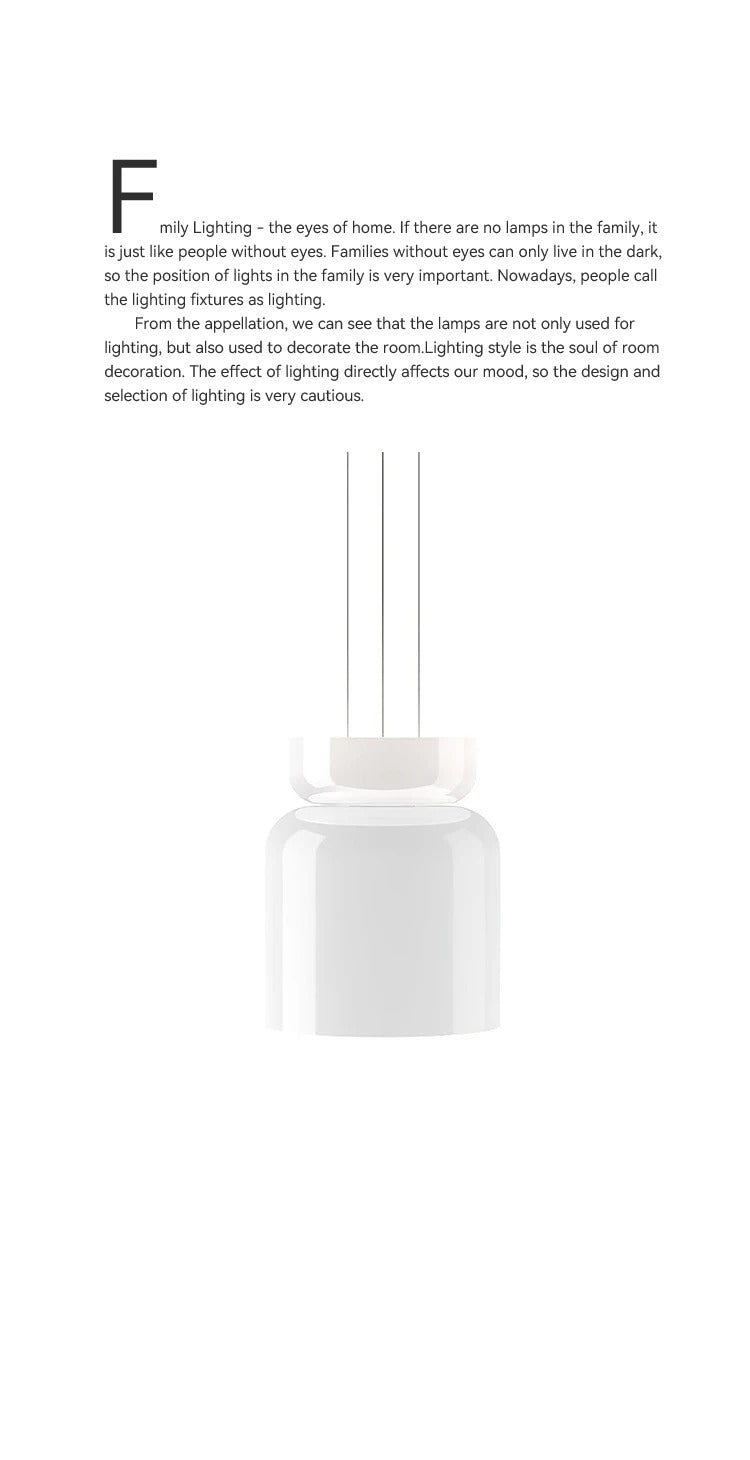 Italian Creative White Glass Shade Pendant Lights Nordic Led Bedside Lamp Round Hanging Lighting for Bar Dining Room Decor Light