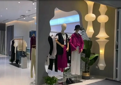 Nordic Wabi Sabi Wind Rice Paper Led Pendant Lights Living Room Bedroom Corner Chandelier