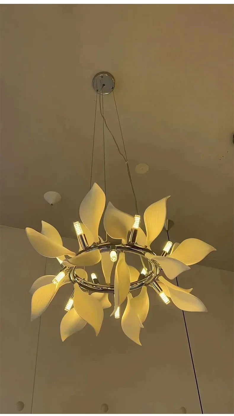 Nordic Petal chandelier Luxury Ceramic Pendant Lamp