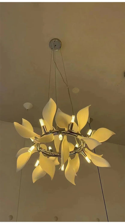 Nordic Petal chandelier Luxury Ceramic Pendant Lamp