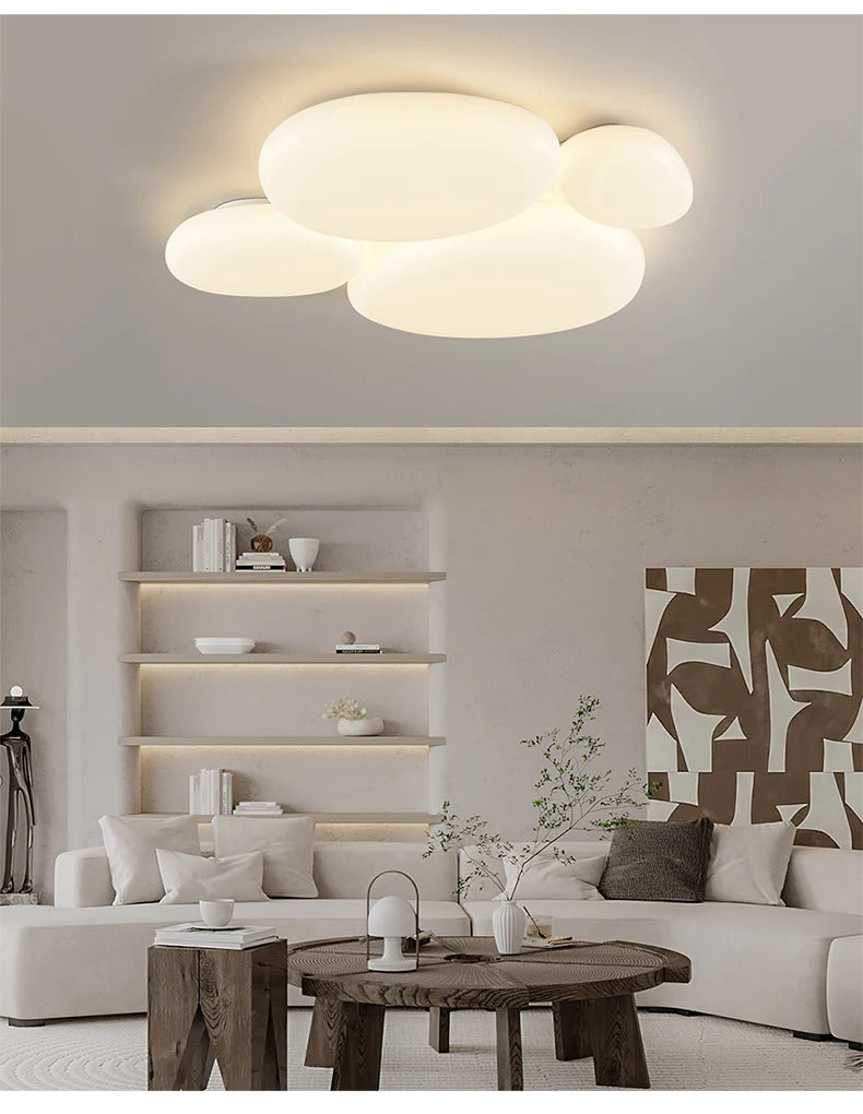 Milky white Ceiling Lamp esthetic room ceiling light fittings