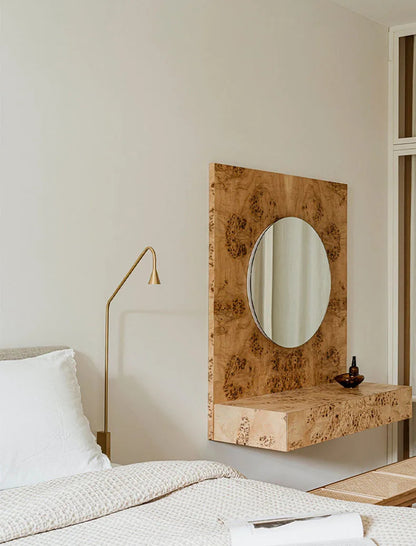 Minimalist Bedroom Bedside Floor Lamp Designer Gold Standing Light