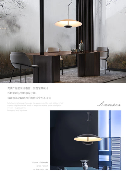 Nordic Design Led Pendant Lights Wood Grain Black For Dining Table Room Kitchen Hanging Lamp Fixture Home Decor Lighting Lusters