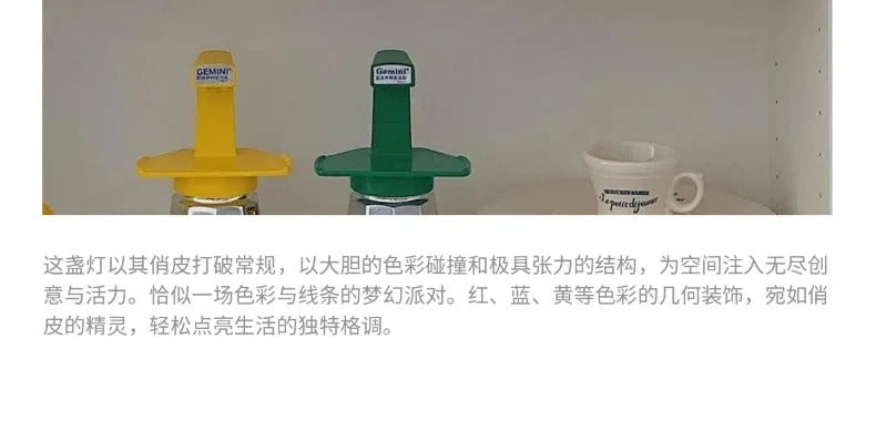 Memphis Mushroom Iron Art LED Table Lamps with Touch Switch USB Charging Desk Lights Living Room Bedroom Office Restaurant Study