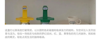 Memphis Mushroom Iron Art LED Table Lamps with Touch Switch USB Charging Desk Lights Living Room Bedroom Office Restaurant Study