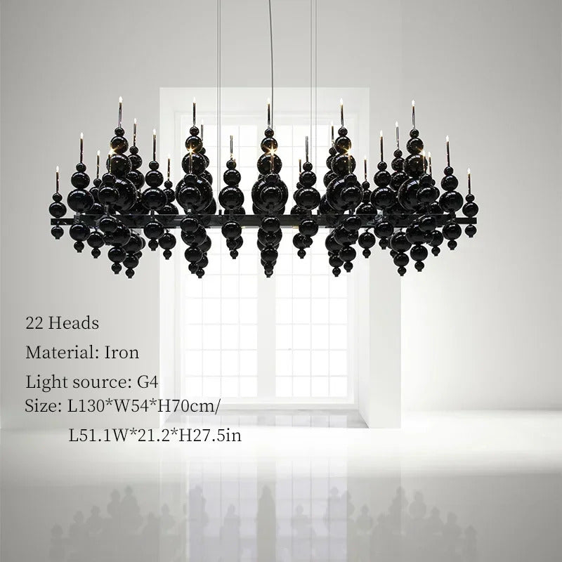 Luxury Living Room Black Chandelier Designer Tears From Moon Chandelier