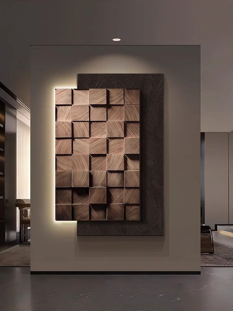 Italy Designer Geometric Wall Lamp Square Mounted Background Hallway Sconce lighting