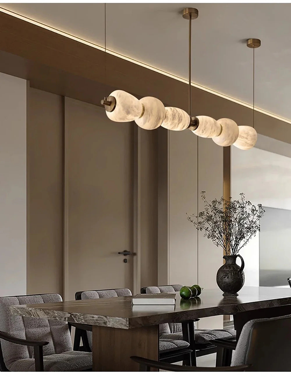 Nordic Luxury Pendant Lamp Designer All Copper Marble Pendant Lamp