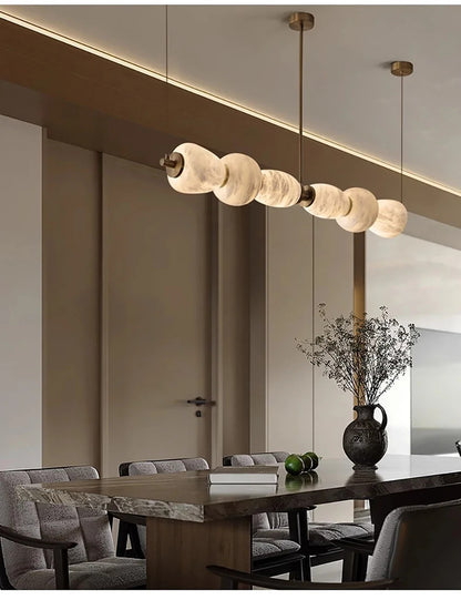Nordic Luxury Pendant Lamp Designer All Copper Marble Pendant Lamp