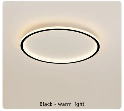 Modern with Remote Control Dimmable Flush Mount Bedroom Living Room Ceiling Light
