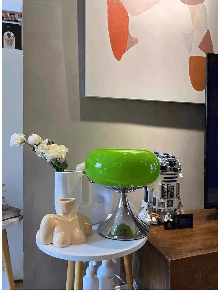 Designer Art Creative Table Lamp Bauhaus Warm Living Room Bedside Lamp LED Table Lamp Glass Decorative Study Reading Desk light