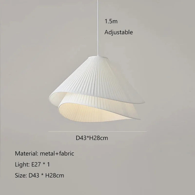 Lia Pendant lamp Nordic white fabric pendant light