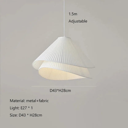 Lia Pendant lamp Nordic white fabric pendant light