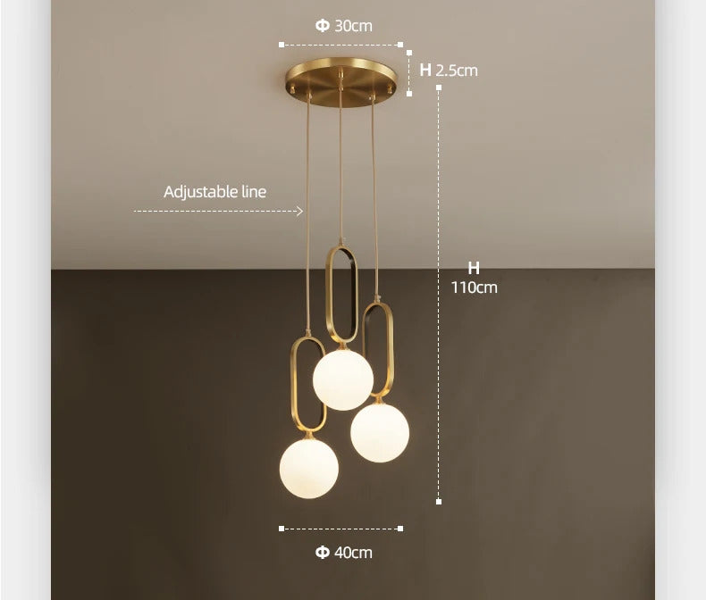 Modern luxury pendant light LED design pendant ball light Decor