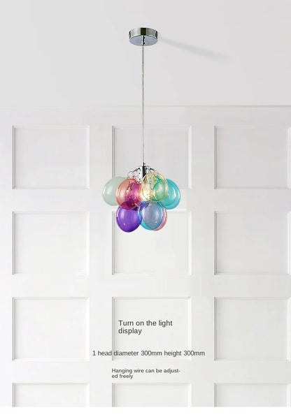 Gross glass bubble Pendant lamp bedroom kitchen island light