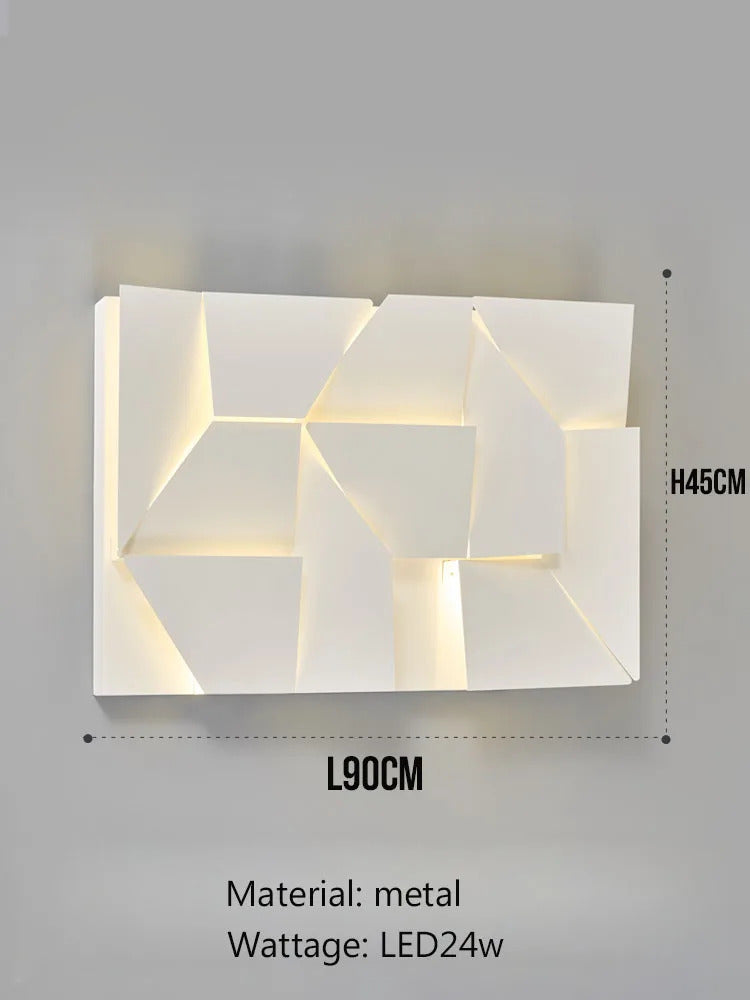 Outdoor Waterproof wall lamp Creativity 3D Model Led Sconce lights Square Wall lighting