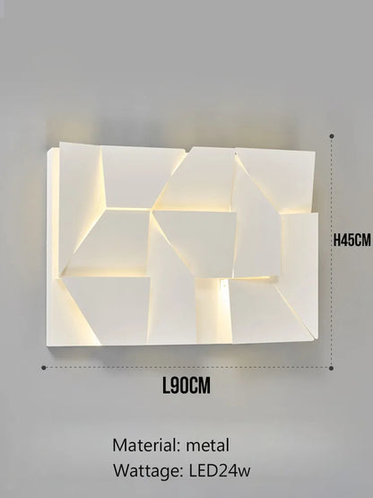 Outdoor Waterproof wall lamp Creativity 3D Model Led Sconce lights Square Wall lighting