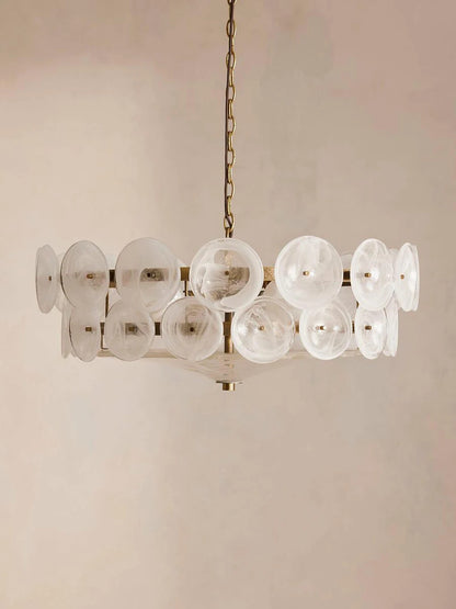 Lorenzo Chandelier Vintage French Living Room Hanging Lamp Orange Chandelier