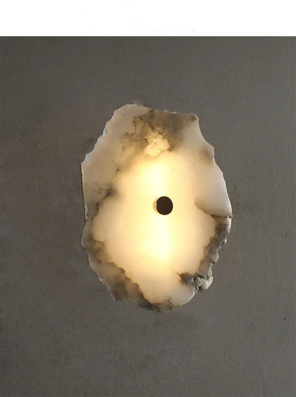 Natural Marble Luxury Wall Lamp Nordic Irregular stone Sconce light