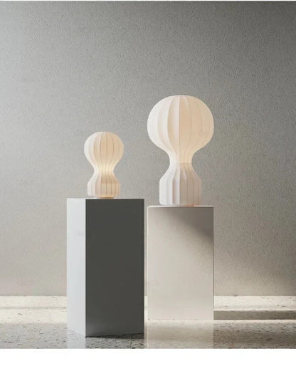 LED Silk Table Lamp Designer Cocoon Style Art Desk Light Bedroom Living Room Bedside Study Hotel Sofa Bar Home Decor Lighting