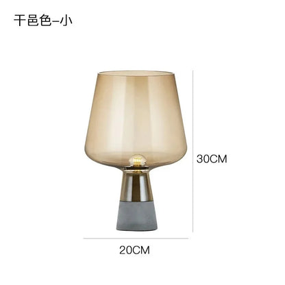 Post modern glass table light Italian Designer simple Amber art ambient office desk lamps