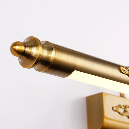 Europe Retro LED Mirror wall lamp Luxury gold bathroom cabinet mirror Headlight