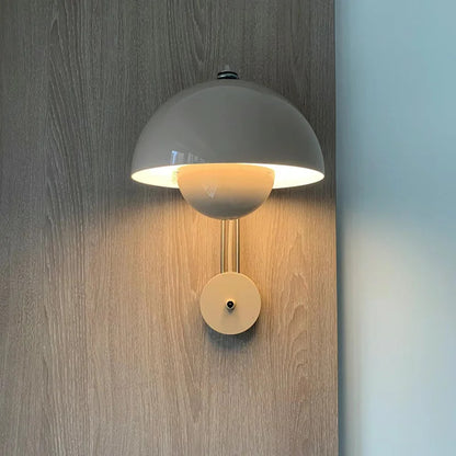 Nordic colorful Bud Wall Lamps Mushroom cute wall sconce bedside night light