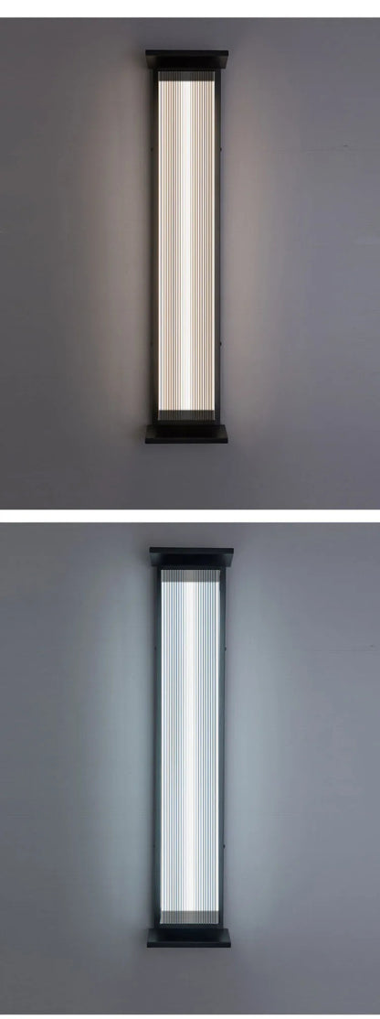 Modern outdoor wall light Waterproof IP65 Solar energy LED wall lamp Entrance sconce