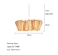 Nordic Linen Pleated Pendant lamp Vintage Wabi Sabi Wind Pendant light