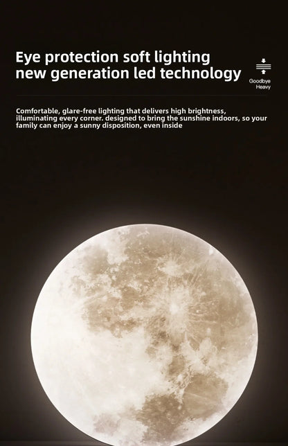 Lunar LED Ceiling Light Minimalist Bedroom Kitchen Balcony Decor Lighting Fixture