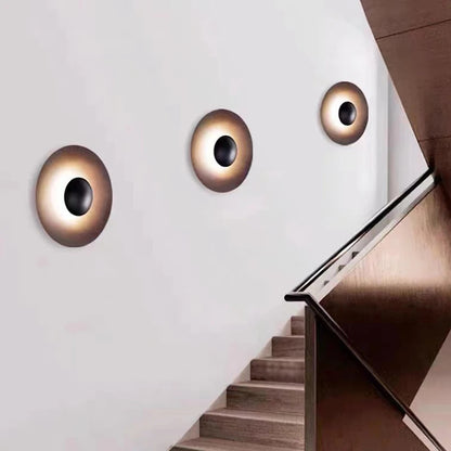 Modern grain LED Wall lamp Nordic round staircase Aisle Corridor Background Sconce light