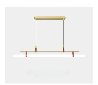 Nordic Minimalist Dining room Study Room Office Desk lighting Coffee Table Kitchen island Long Strip LED Ceiling Pendant Lamp