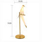 Perch Light table Lamp Led Designer Gold Origami Bird Standing Lamps For Living Room Creative Art Deco Safaside Corner Lamp
