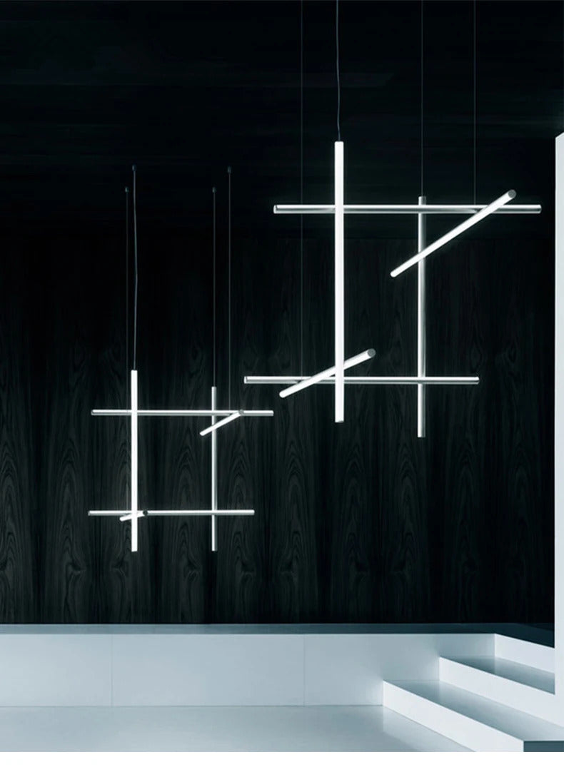 Coordinates Chandelier Modern LED Linear Ceiling Chandelier