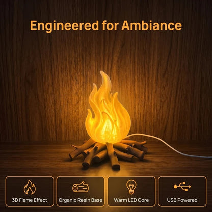 Warm Orange Glow Decor Lamp