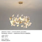 Luxury Ceramic Ginkgo Leaf Chandelier Gold Branches Chandelier