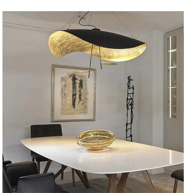 Catellani & Smith Lederam Manta Pendant Lamp Flying Saucer Hat industrial retro design lamp white black Industrial pendant light