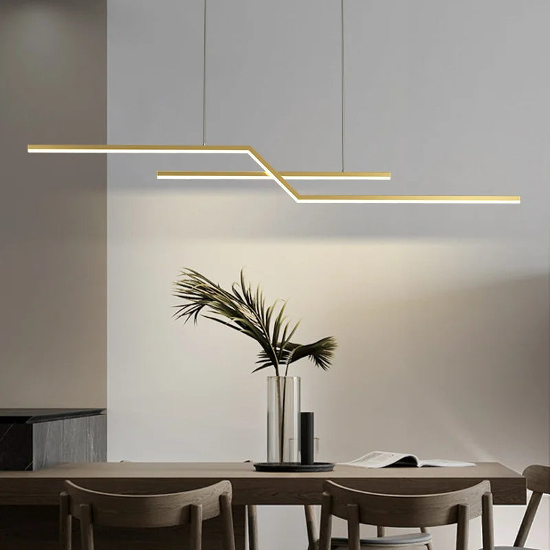 Modern geometric pendant light Led Home suspension metal