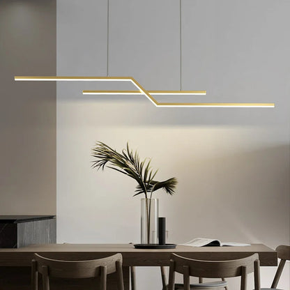 Modern geometric pendant light Led Home suspension metal