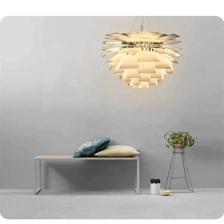 Denmark PH Pinecone Pendant Chandelier Aluminum LED Suspension Lamp