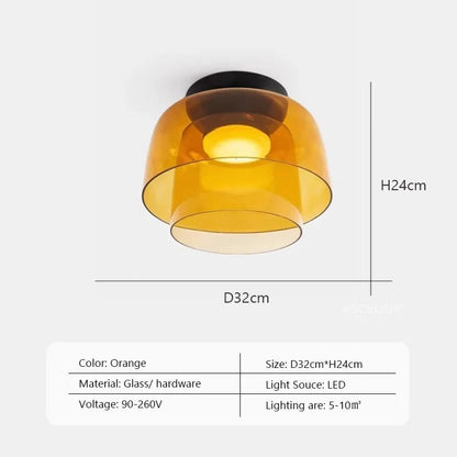 LEVELS Glass Ceiling Lamp Creative Dining Room bedroom decorating Lamps
