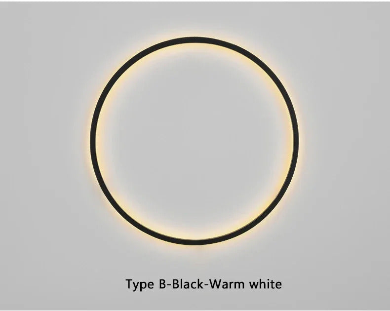 Nordic Minimalist Circle Background LED Wall Lamp Modern sofa background wall lights