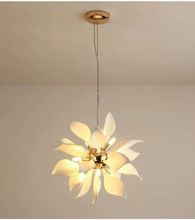 Nordic Petal chandelier Luxury Ceramic Pendant Lamp