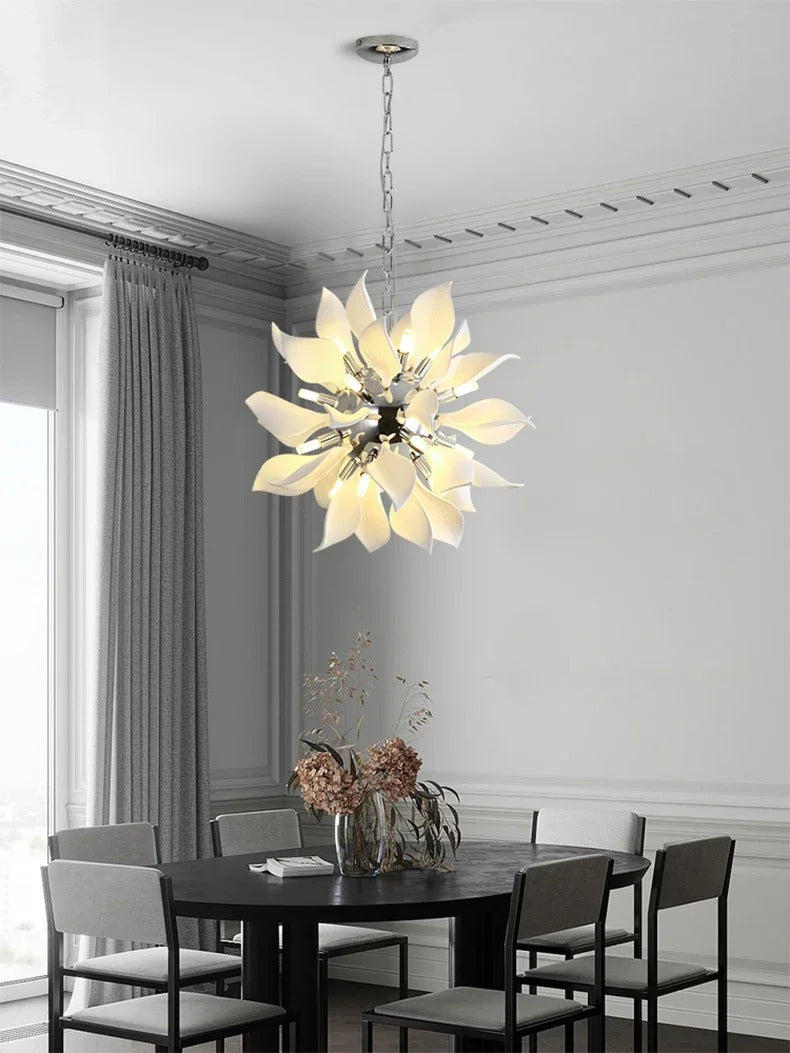 Nordic Petal chandelier Luxury Ceramic Pendant Lamp