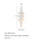 Nordic Wabi Sabi Wind Rice Paper Led Pendant Lights Living Room Bedroom Corner Chandelier