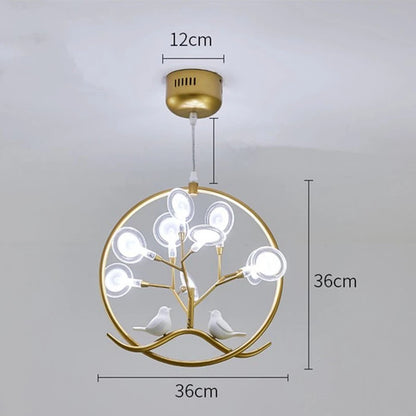 Hand-made wood pendant lamp home decoration E27 cage pendant light