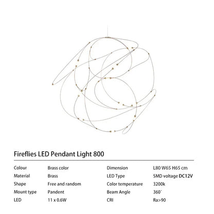 Moooi Flock firefly chandelier luxury hanging dining room lights