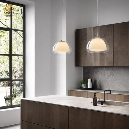 Nordic Glass Jellies Design Hanging Lamp Indoor Dining Living Room Pendant Light