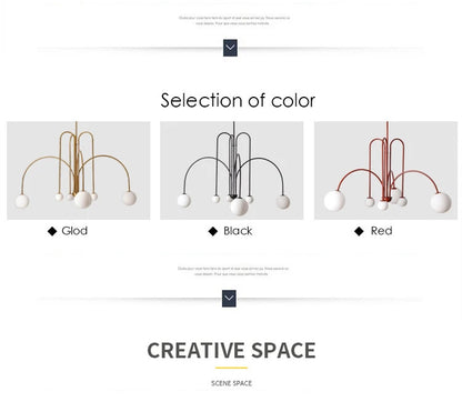 Nordic Minimalist Pendant Light Living Room Restaurant Lamp